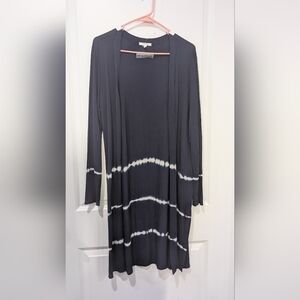 Maurices Blue and White Tie-Dye Cardigan